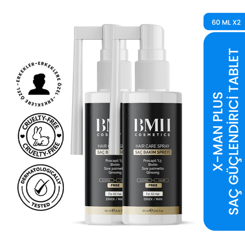 BMH Saç Bakım Spreyi 60x2 Ml ( Procapil %3 + Biotin + Saw palmetto + Ginseng )